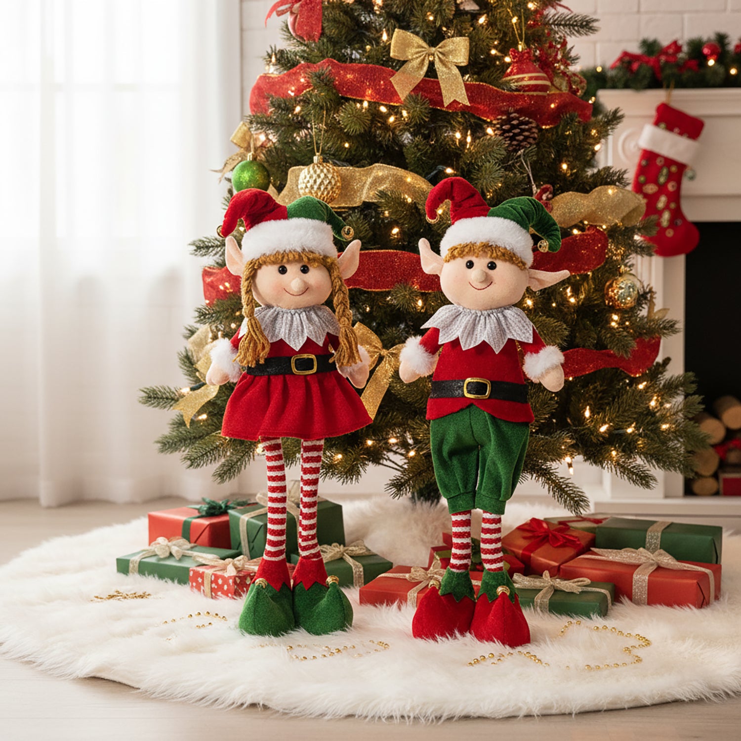 VESTIAMO CASA GRAN NATALE - Elfo Natalizio Decorativo h51 cm